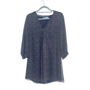Zara Long Sleeve Shift Dress, Polka Dot Pattern, Size‎ M